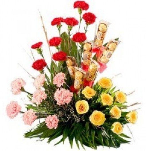 Claveles, rosas y bombones